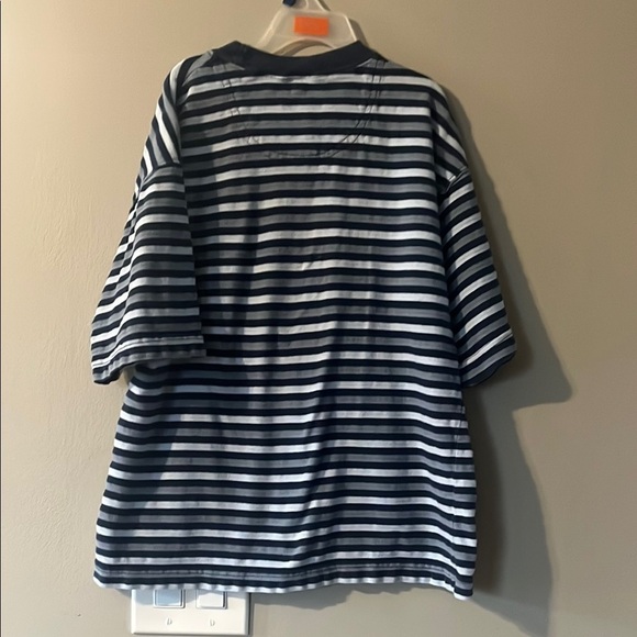 Kids Levi Striped Navy and White T-Shirt - Picture 4 of 4